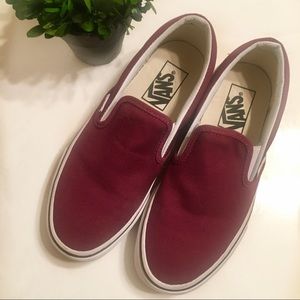 Maroon Slip-On Vans
